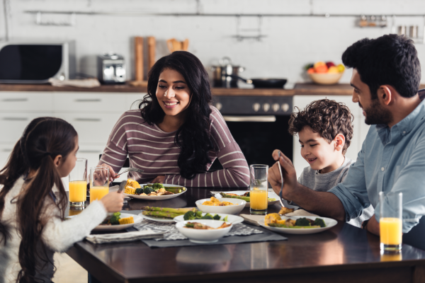 Beneficios de comer en familia