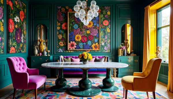 Maximalismo comedido: crea espacios sofisticados con colores y estilo