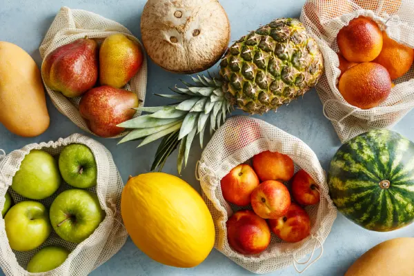 Frutas y verduras y los beneficios según sus colores