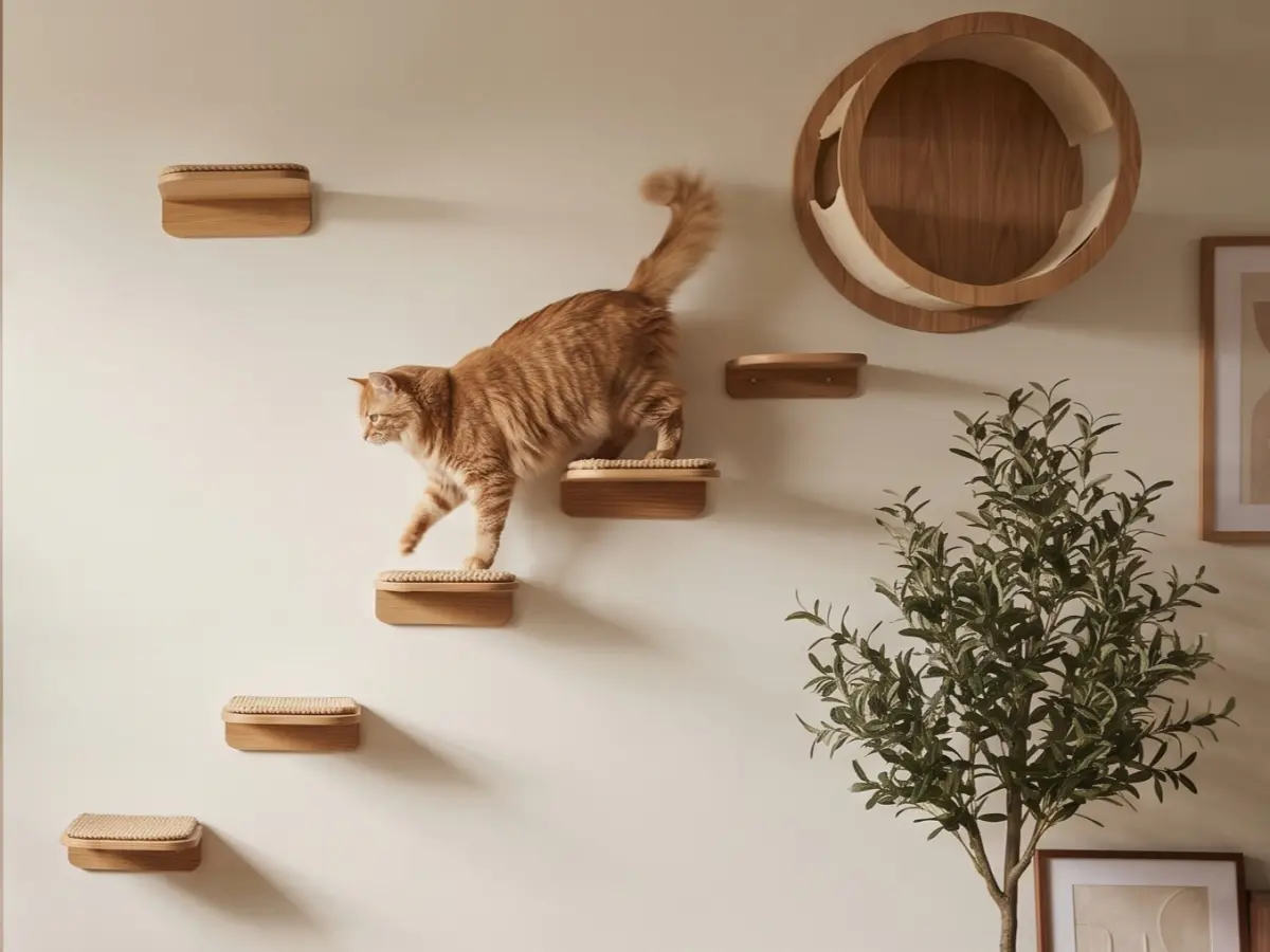 Diseñar espacios para gatos en hogar