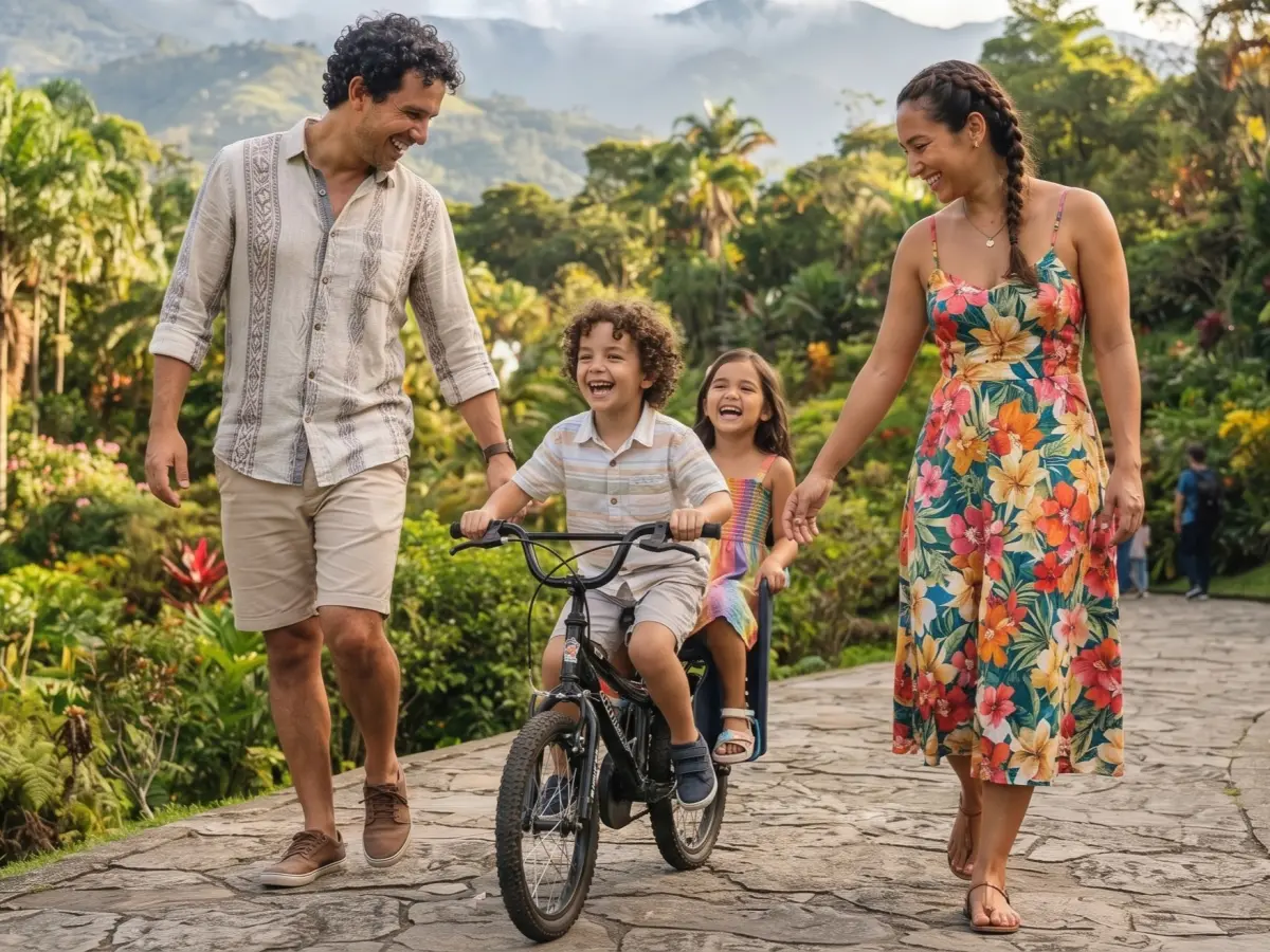 Disfrutar una experiencia en familia.