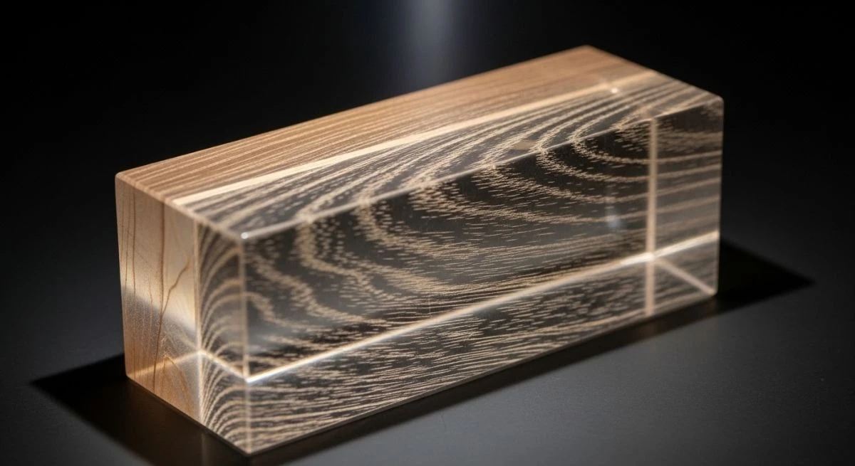 La madera transparente